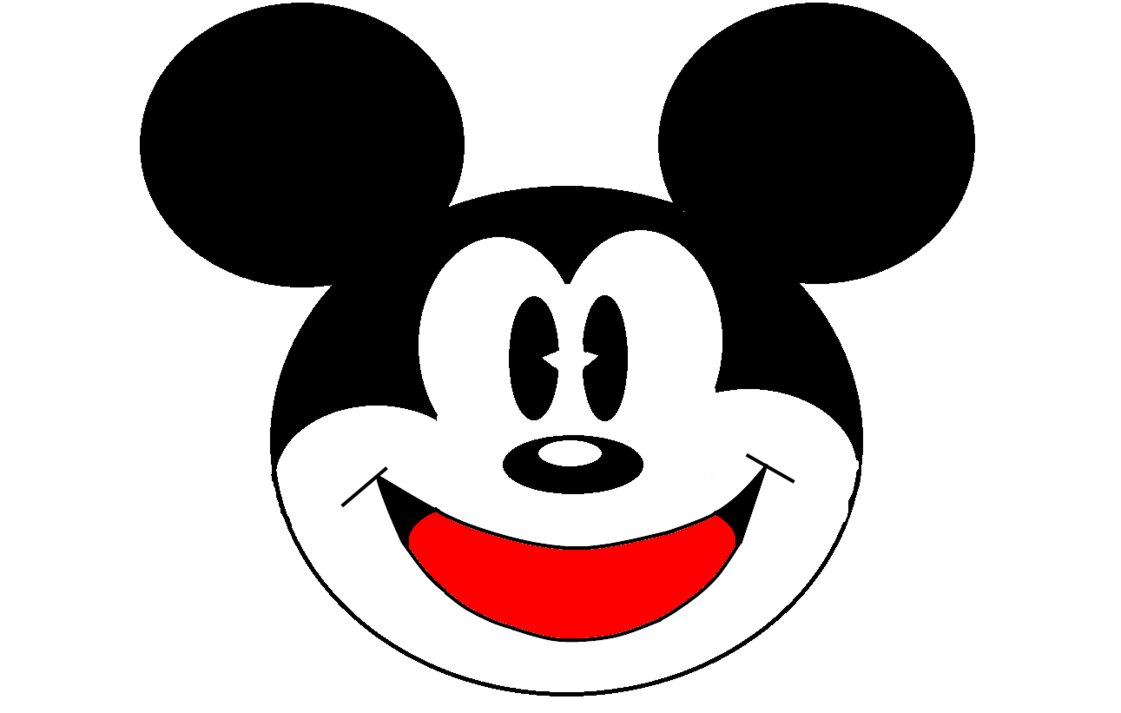 1121x713 Drawn Face Mickey Mouse