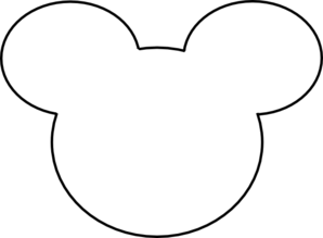 298x219 Mickey Mouse Outline Clip Art