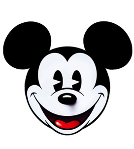 272x301 Mickey Mouse Face