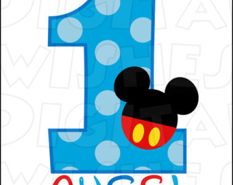 340x270 Mickey Mouse 1st Birthday Shirt Etsy
