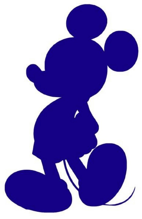 Mickey Mouse Head Silhouette Clipart