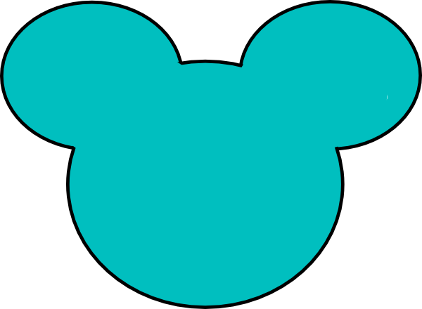 600x440 Mickey Mouse Outline Clipart
