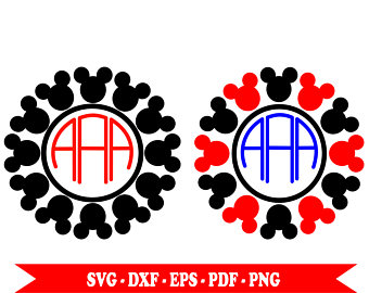 340x270 Mickey Head Outline Svg Etsy