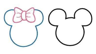 390x221 Template For Mickey Mouse Ears