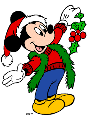 295x380 Mickey Mouse Head In Christmas Clipart