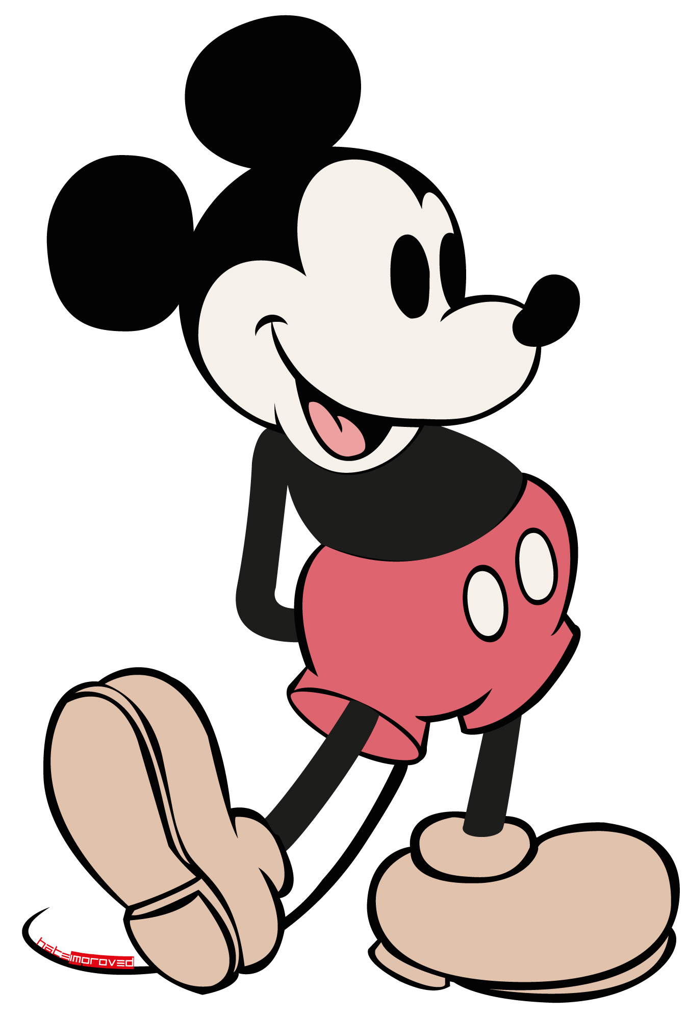 1351x1994 Mickey Mouse Vector