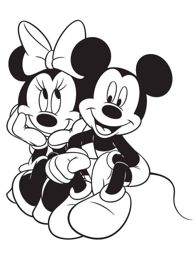 Mickey Mouse In Black And White