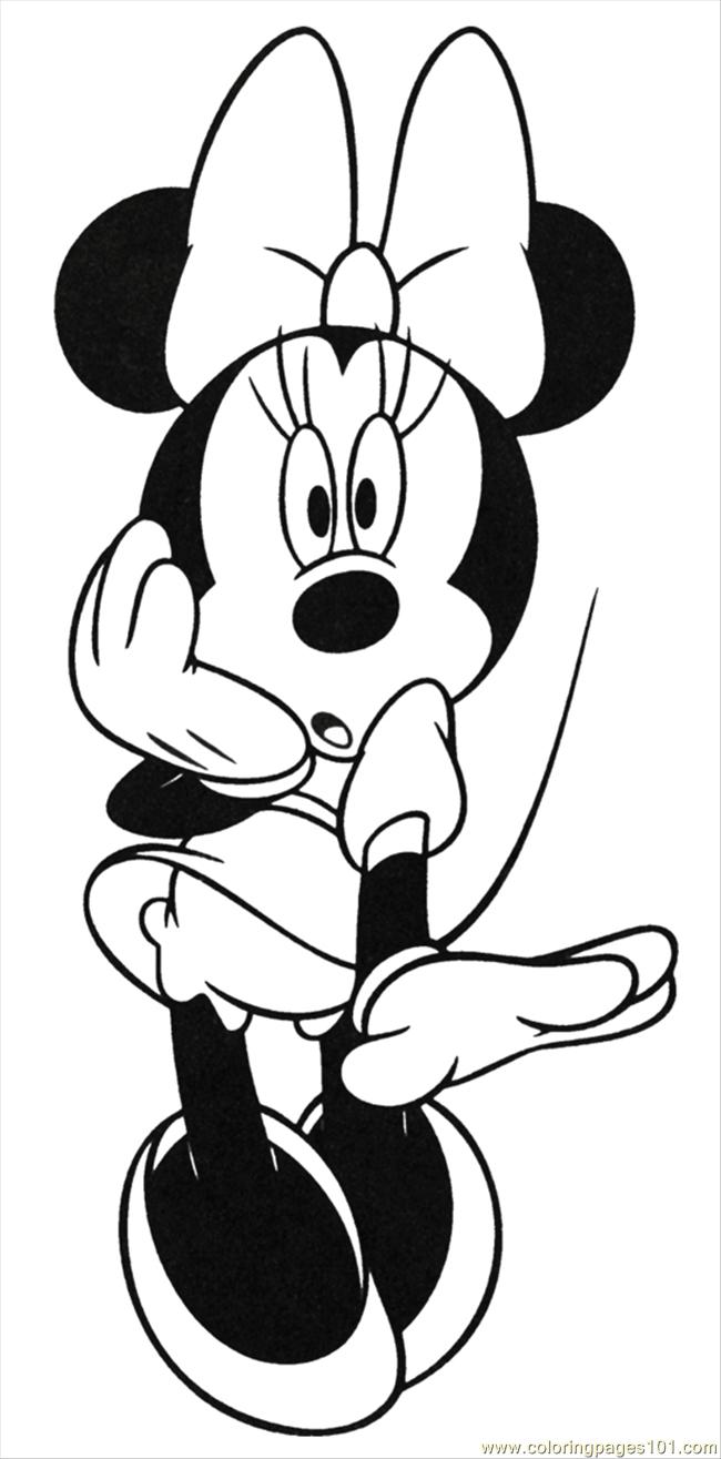 650x1315 Free Mickey Mouse Clipart Black And White Image