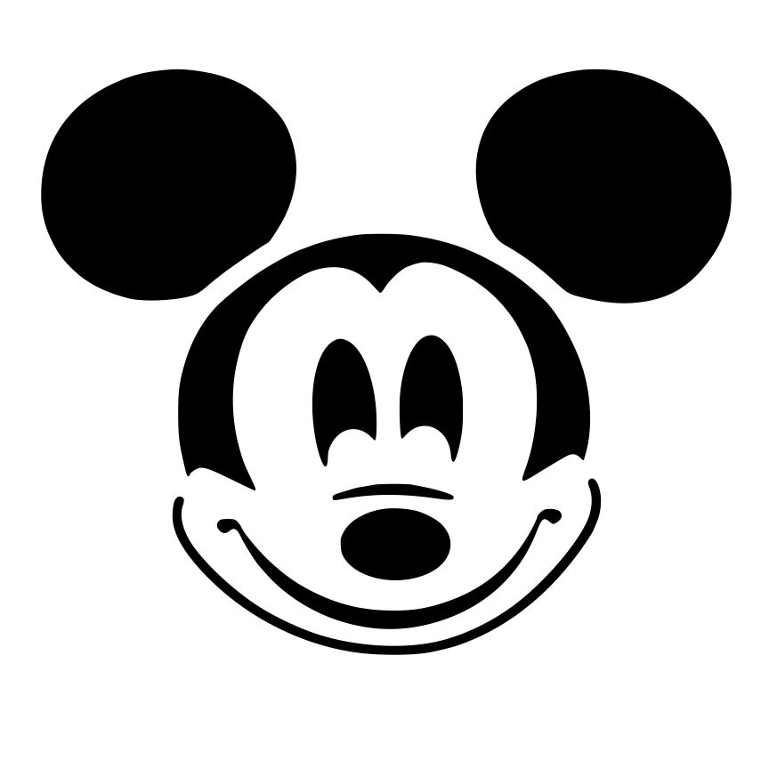 Mickey Mouse In Black And White | Free download on ClipArtMag