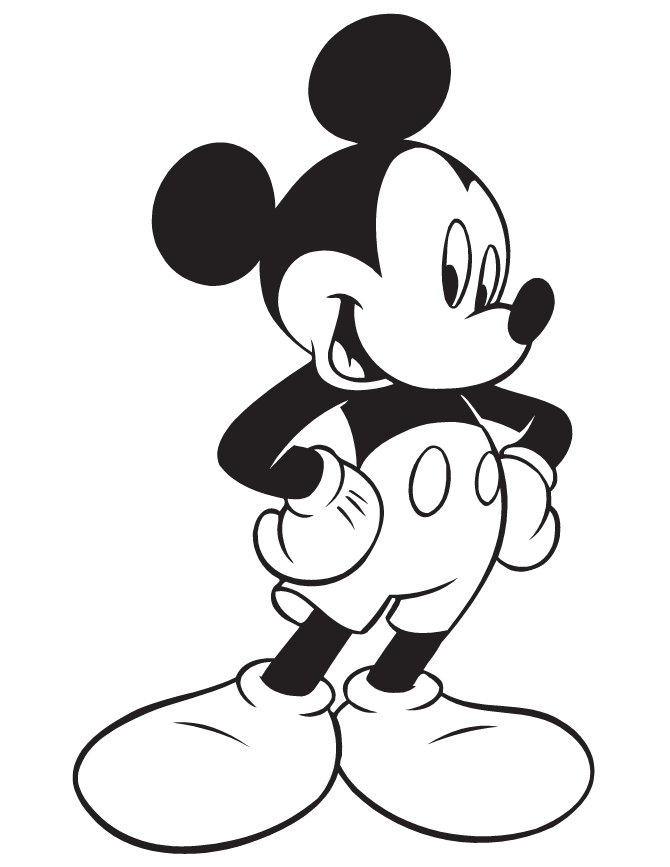 670x867 Mickey Mouse Clipart Easy