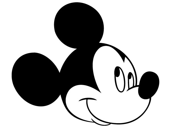 600x450 Mouse Head Black And White Clipart