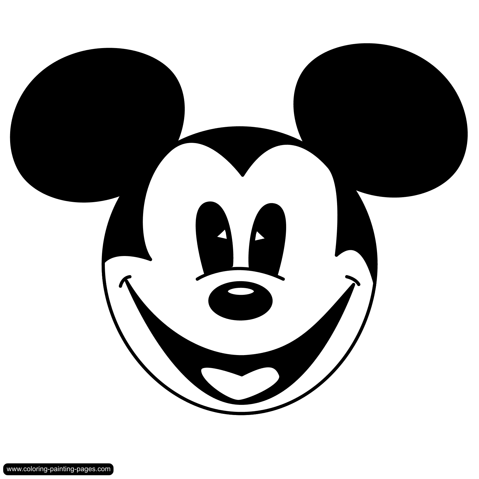 1654x1654 Mickey Mouse Outline Clipart