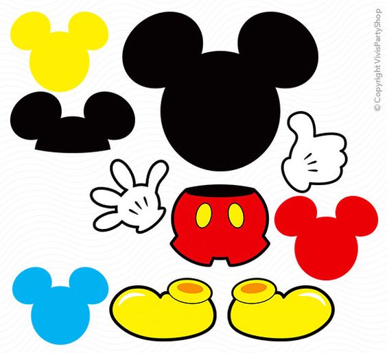 564x515 Printable Mickey Mouse Clipart