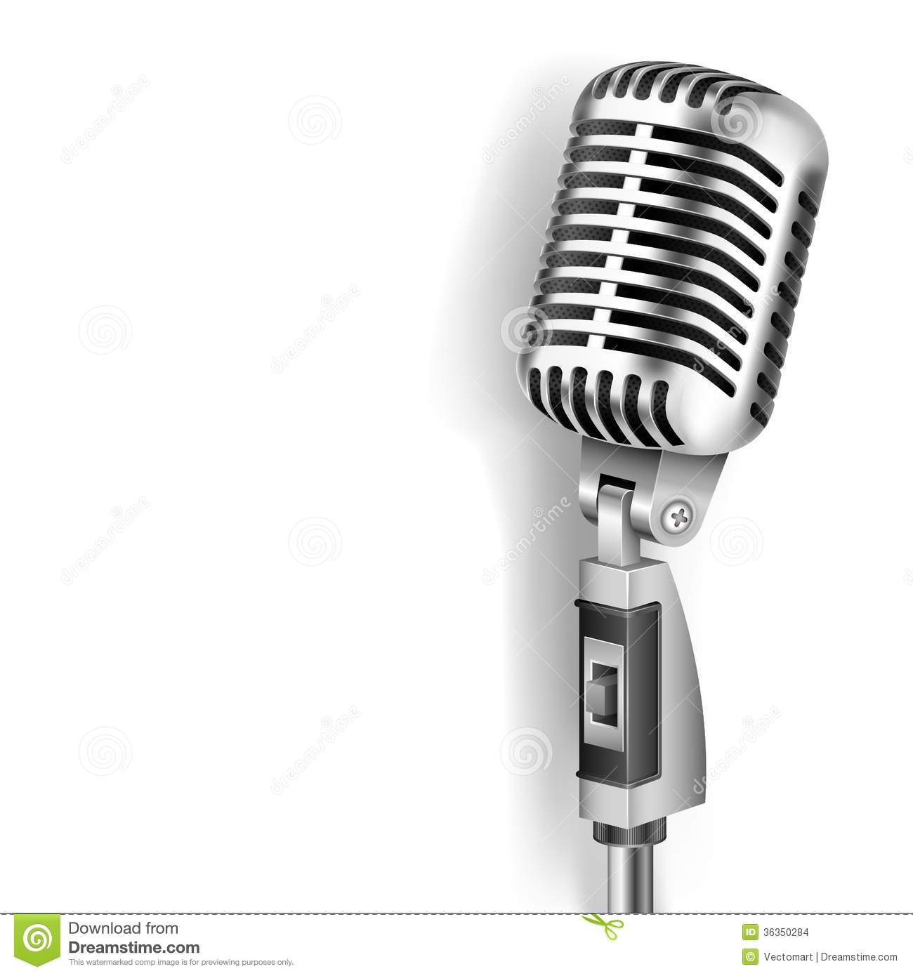 1300x1390 Old Microphone Clipart