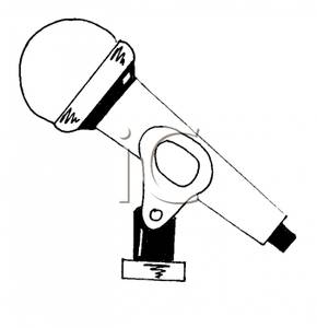 290x300 And White Microphone