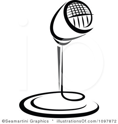 400x420 Microphone Clip Art Black And White Clipart Panda