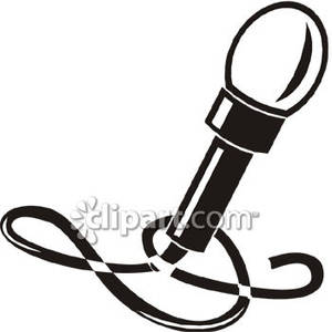300x300 Microphone With Cord Clipart