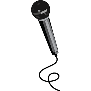 300x300 Microphone Clipart Black Clipart Cliparts