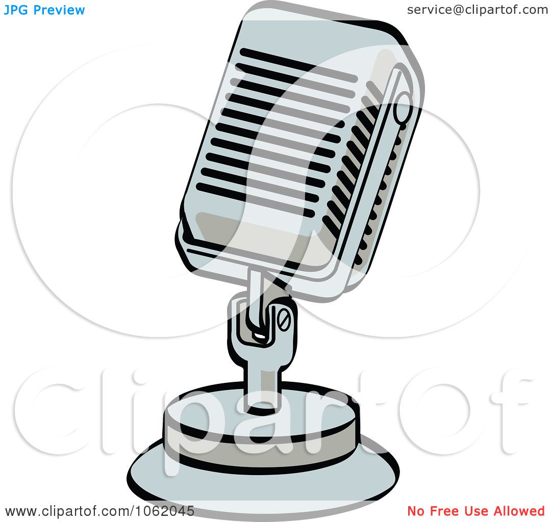 1080x1024 Clipart Retro Desk Microphone