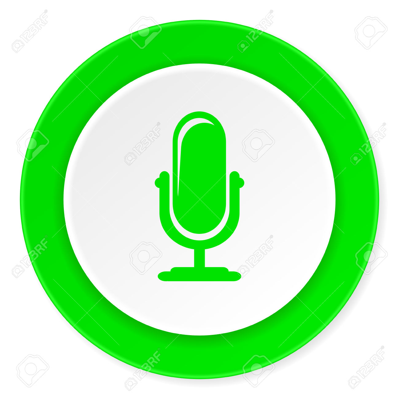 1300x1300 Microphone Clipart Green