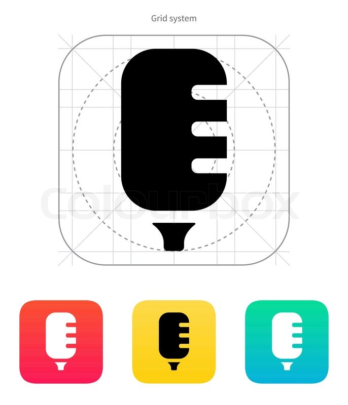 686x800 Studio Microphone Icon Stock Vector Colourbox