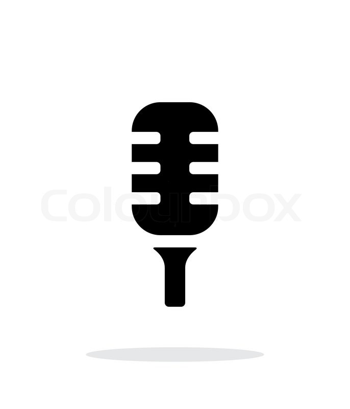 686x800 Studio Microphone Icon On White Background. Vector Illustration