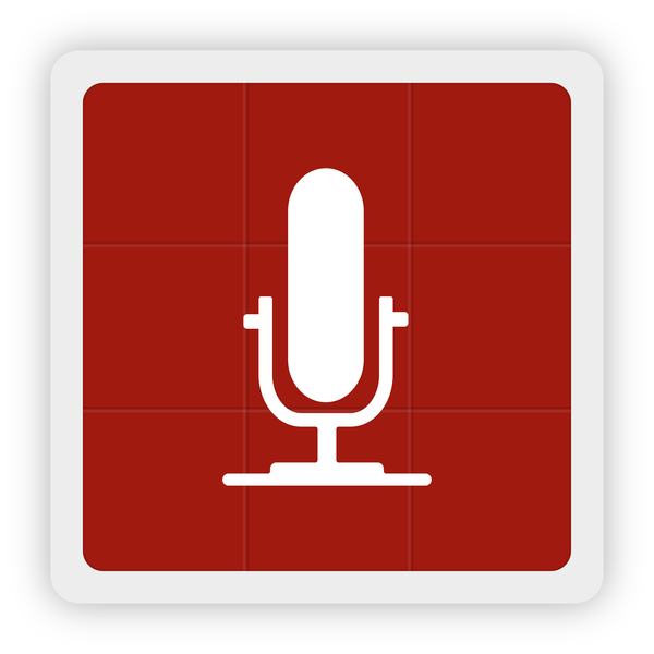 600x600 Microphone Icon Vector
