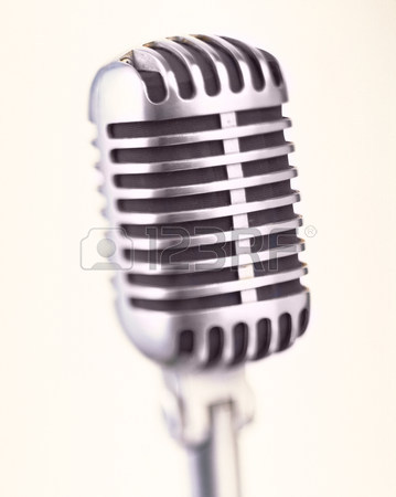 359x450 Old Fashioned Microphone,close Up Stock Photo, Picture And Royalty