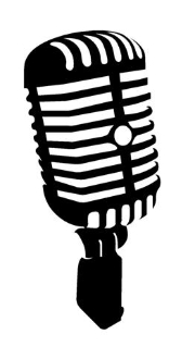 180x330 Old Style Microphone Decal Sticker