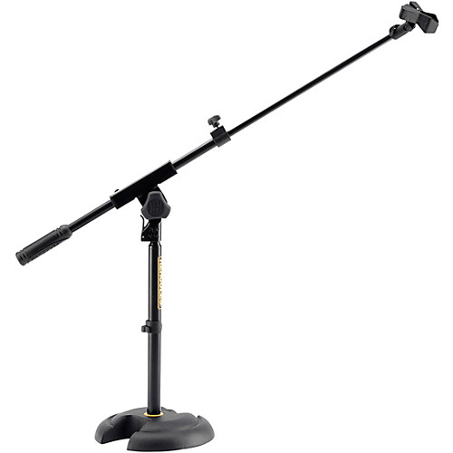 500x500 Hercules Stands Low Profile, Short Microphone Boom Stand