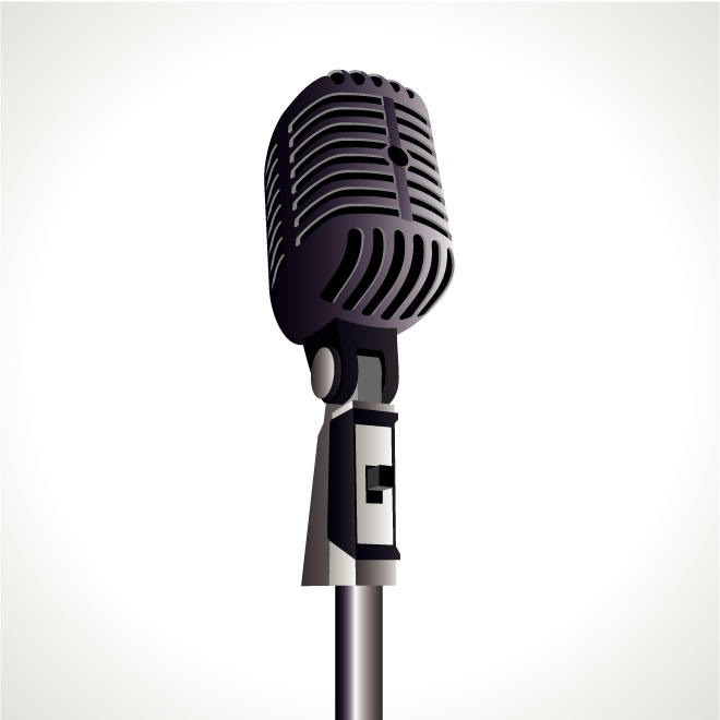 660x660 Vintage Mic Graphics Vector Free Vectors Ui Download