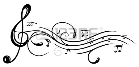 450x216 Music Sheet With Clef And Music Notes Royalty Free Cliparts