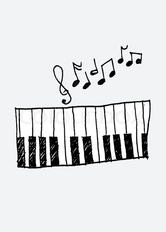 574x800 Piano With Microphone And Printing Music With Place For Text