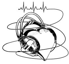 236x219 Tattoo Beautiful Microphone And Headphones Side Piece. Tattoos