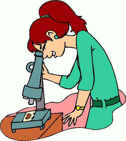 490x548 Girls Scientist Microscope Clipart