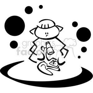 Microscope Clipart Black And White
