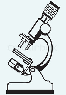 225x320 This Is A Microscope Silhouette Isolated On White Stock Vector