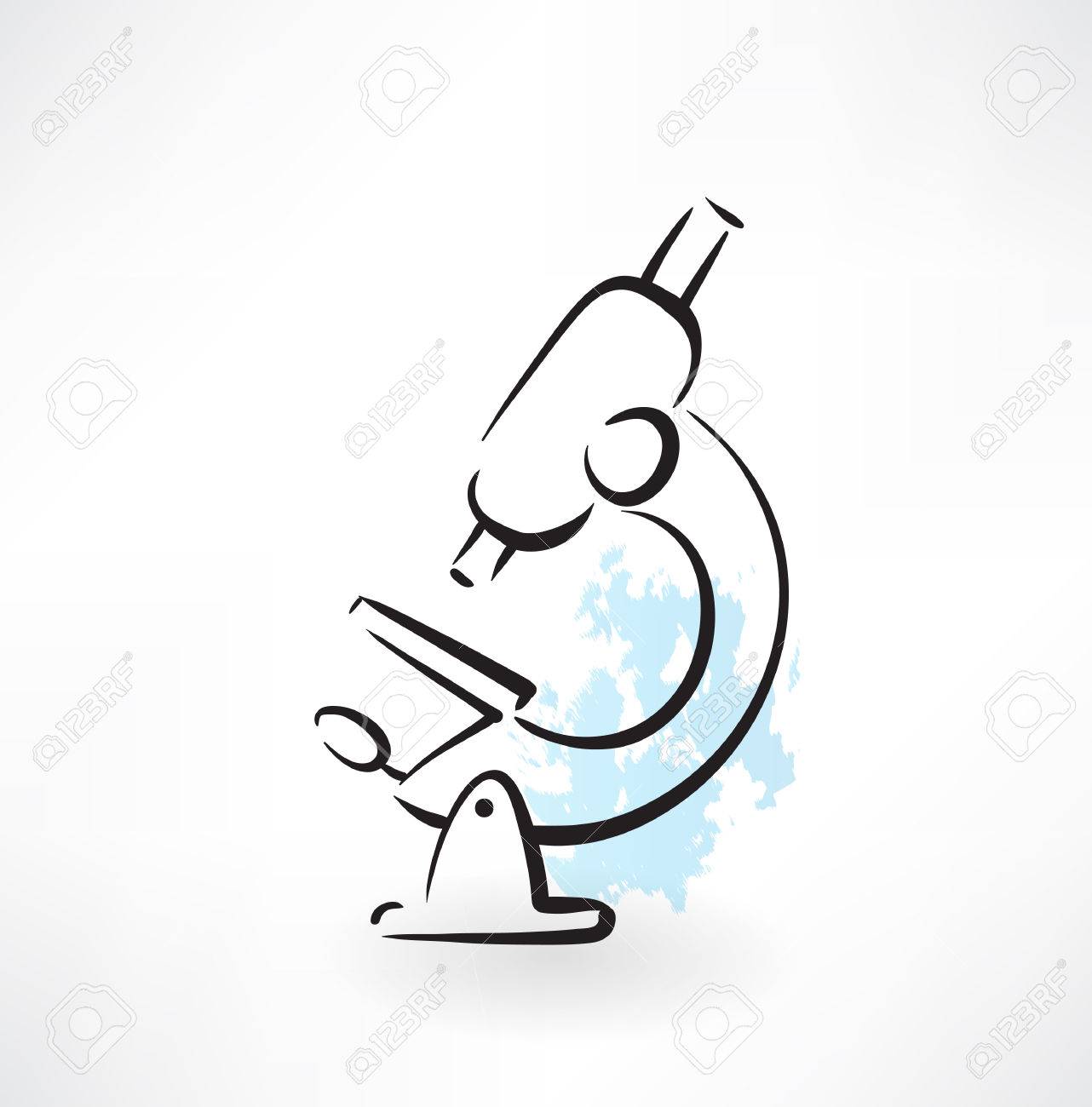 1282x1300 Microscope Grunge Icon Royalty Free Cliparts, Vectors, And Stock