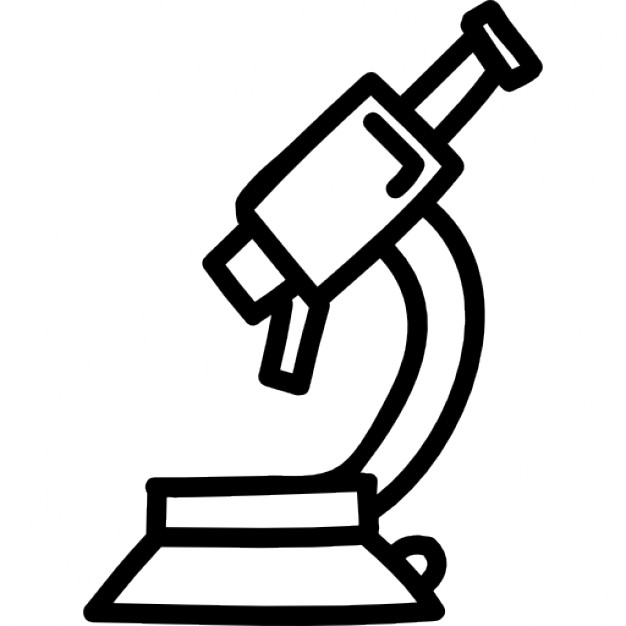 626x626 Microscope Hand Drawn Tool Outline Icons Free Download