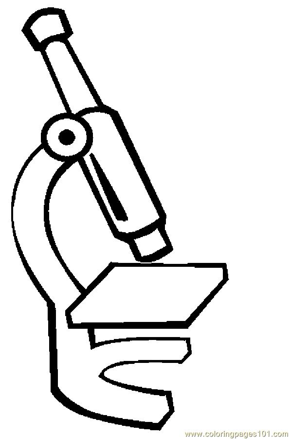 596x900 Science Microscope Clipart Black And White Free Here