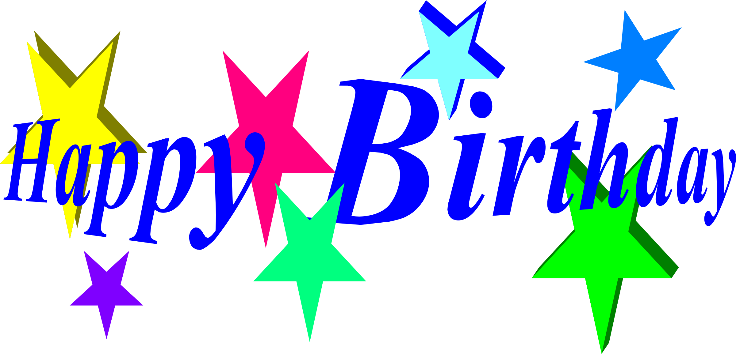 2400x1156 Happy Birthday Clip Art