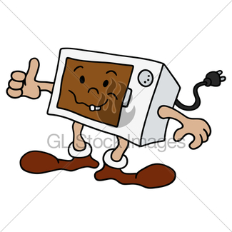 325x325 Dirty Microwave Oven Gl Stock Images