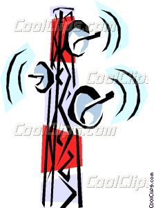 223x300 Microwave Tower Vector Clip Art