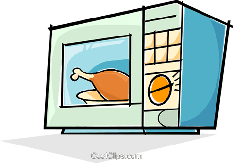 480x335 Microwave Oven Cooking Food Royalty Free Vector Clip Art