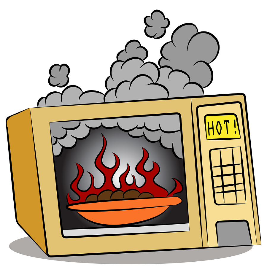 900x900 Microwave Fire Clipart