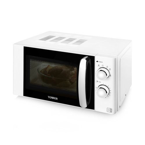 500x500 Tower T24009w Manual Microwave, 800 W, 20 L