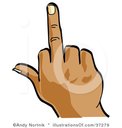 400x420 Finger Clipart Middle Finger