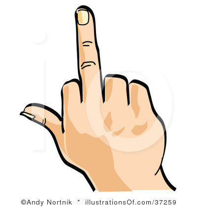 400x420 Middle Finger Clip Art