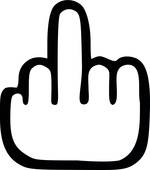 150x170 Middle Finger Clip Art