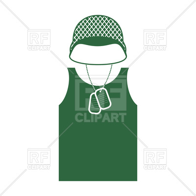 400x400 Soldiers Helmet And Shirt. Military Clothing. Army Uniform Royalty